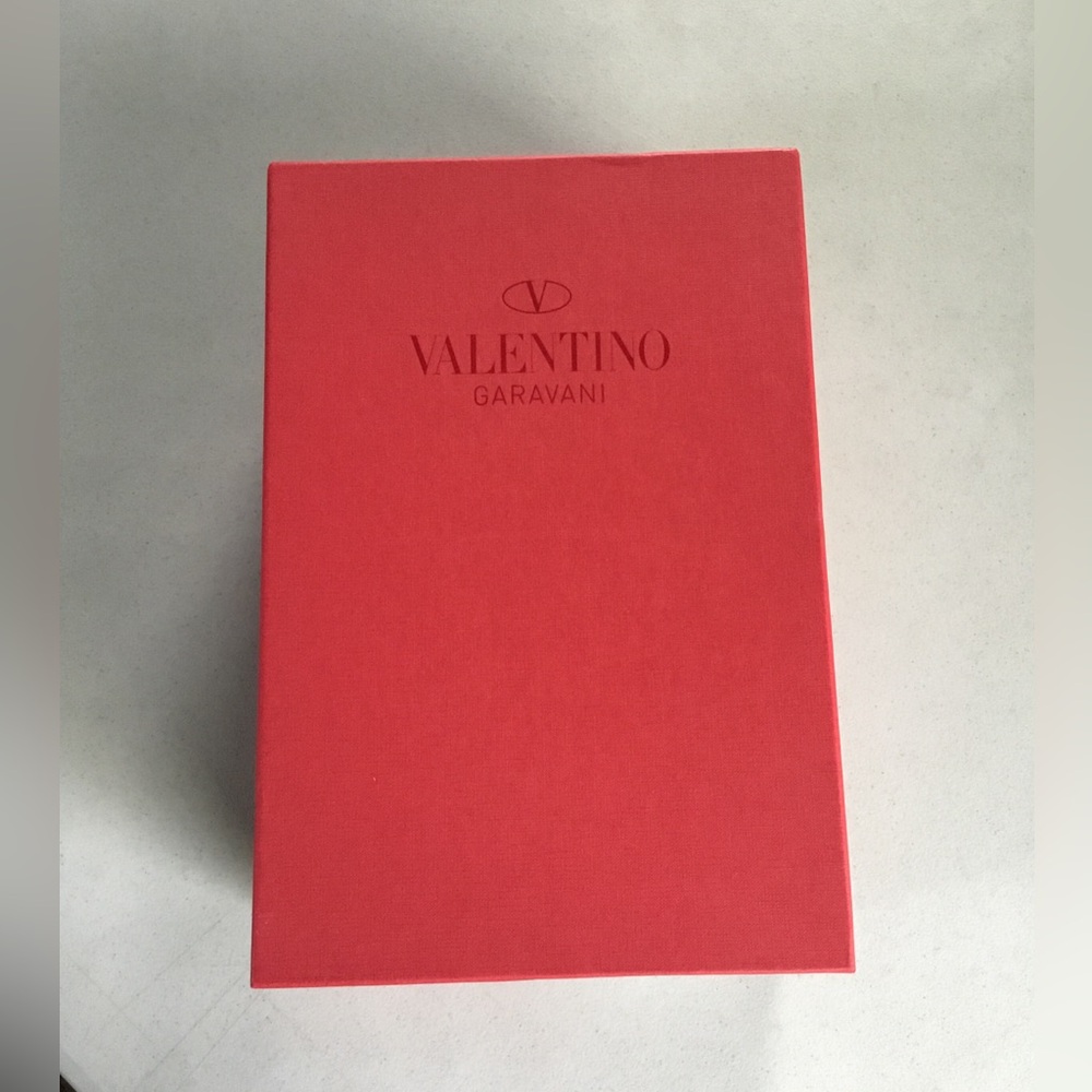 VALENTINO EMPTY BOX NO SHOES 1-NEW DUST BAG 1-SMALL ENVELOPE 1- CARD INSIDE